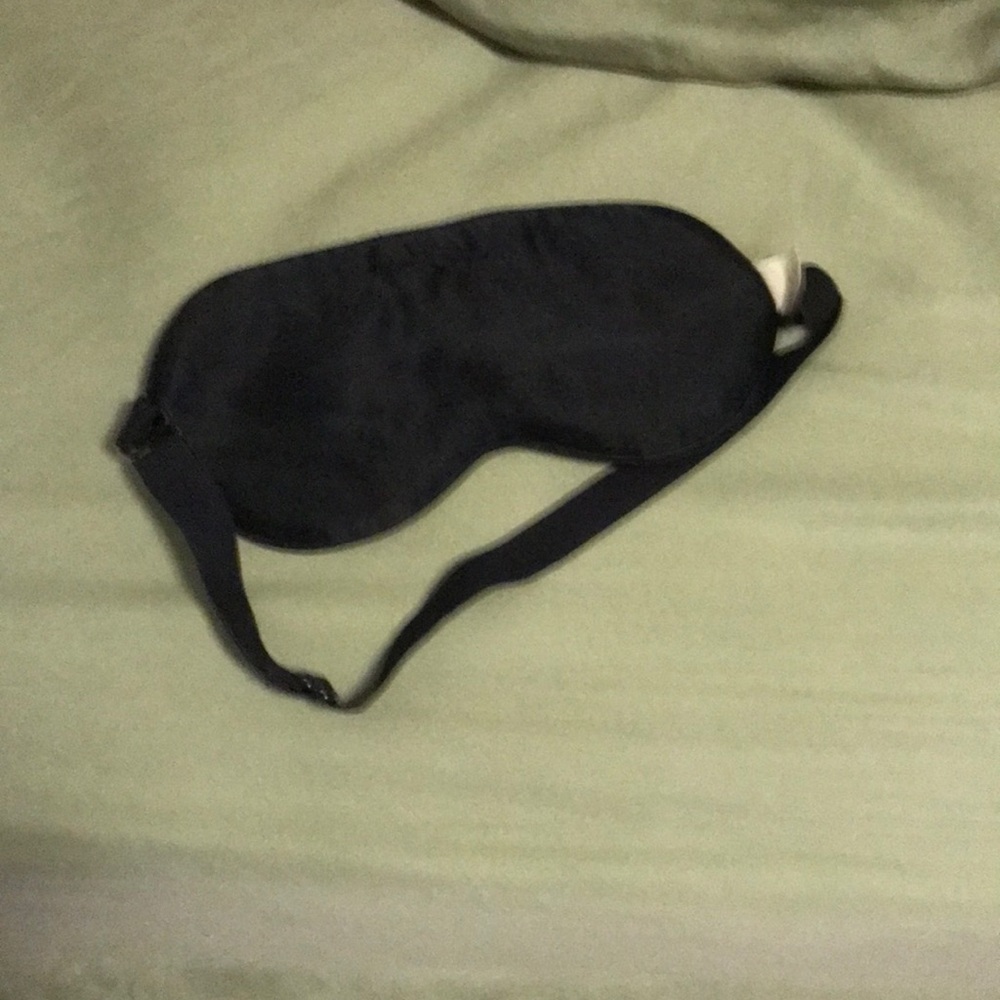 Classic Black Sleep Mask with Adjustable Strap